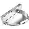 onlyfire Gocciolatoio con Serbatoi d'Acqua Rimovibili e Divisorio in Carbone per Weber 57 cm Griglia a Carbonella Kettle, Vaschetta Raccogli Grasso in Acciaio Inox per Barbecue e Affumicatura
