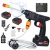 DXHGHYGL Idropulitrice a Batteria 48V 15000MAH con 2 Batterie,Idropulitrice Portatile,Idropulitrice Professionale con Cassetta Degli Attrezzi per Auto,Terrazza e Giardino di Pavimenti e Esterni (Nero)