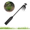 FAINCA 30 CM Sarchiatore Manuale, con Artiglio A 4 Denti Estirpatore Erbacce, Giardinaggio Attrezzi, Estirpatore Erbacce da Giardino per Rimuovere Le Erbacce dal Giardino