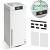 G-STORY Ventola di raffreddamento per Xbox Series X con velocità automatica della ventola regolabile in base alla temperatura, display a LED,3 velocità 1500/1750/2000RPM (140MM)(Bianco)