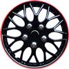 AUTO-STYLE AutoStyle KT970-13 IB + R Set Copricerchio Missouri 13 Ice Nero/Cerchio Rosso, 4 pezzi