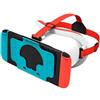 Eawfgtuw Occhiali VR per Nintendo Switch, esperienza di gioco 3D coinvolgente, fascia regolabile, materiale ABS, compatibili con giochi Switch, diversi colori disponibili (bianco)
