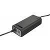 Trust Duo Caricabatterie Universale da 70 W per Portatili, 2 Porte USB, Nero