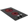 SAMET Piano cottura vetroceramica elettrico nero 2 zone Antek Samet