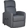 Gremium Poltrona Relax Elettrica Con Sistema Alzapersona, Reclinabile a Letto E Seduta Ergonomica In Tessuto Per Arredo Salotto, Soggiorno e Ufficio