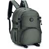 BAGZY Zaino Wizzair 40x30x20, Leggero Zaino da Viaggio Zaino Bagaglio a Mano Impermeabile Zaino da Escursione Zaino Uomo Lavoro Zaino per Aereo Zaino Università, Nylon Nero