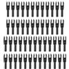 PATIKIL 50pz Frecce per Tiro Arco Nocks 4,2mm 0,165 Inserto Nock Nero | Frecce di Ricambio, per Frecce Caccia Arco Composito Arco Ricurvo