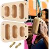 QSLKI 2PCS Arrampicata Hangboard, Miglioramento Della Forza Delle Dita, Hangboard Climbing, Trave Arrampicata Portatile In Legno, Trainingsboard Hangboard Fingerboard Per Principiant