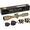 Goetland 3-12x40 AO Ottica per Carabina Aria Compressa Cannocchiale da Puntamento Pistola Crosshair Verde Blu Punto Rosso Reticolo Illuminato SFP con Anelli di Montaggio