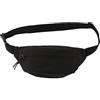 GUSXPPD Borse a banana città di sicurezza, borsa a tracolla in nylon per donna e uomo, cintura in vita, borsa da anca fatta borsa Fanny Pack (nero), Nero , Moderno