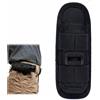 Rakiuty Porta Torcia Cinturone, Supporto per Torcia Tattica, Girevole a 360° per Escursionismo, con Sgancio Rapido per Caccia, Pesca in Campeggio, 15 x 5,5 cm, Nero