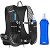 JUOIFIP Zaino Trail Running per Uomo e Donna, Zaino da Corsa, Gilet da Corsa Riflettente Traspirante, Gilet Running con Borraccia Morbida 500ml per Outdoor, Maratona, Alpinismo, Ciclismo