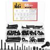 AIOUHMYM 68 Kit Hardware di Montaggio TV Universale, Viti di Montaggio TV, Bulloni Vite per Staffa TVs, M4 M5 M6 M8 Viti per VESA Supporto per Maggior Parte de Supporti da Parete TVs Fino a 80 Pollici