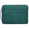 HYZUO 13,3-14 Pollici Borsa per Laptop per MacBook Pro 14, MacBook Air/Pro 13, 13,8/13,5 Surface Laptop/Book, Custodia Protettiva per 13 HP Dell Lenovo ThinkPad Asus Acer Samsung, Verde Scuro