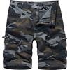 Generisch Pantaloni corti da lavoro, da uomo, con molte tasche, pantaloni cargo da uomo, 54, pantaloni chino per uomo, colore beige, #2 nero, L