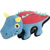 Fuzzl Spike the Dino - Peluche per cani, in tela di poliestere, interattivo, a forma di dinosauro, resistente, con doppia cucitura