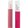 Maybelline New York SuperStay Matte Ink Tinta Labbra Colore 120 Artist Effetto Coprente Lunga Durata + Maybelline SuperStay Matte Ink Colore 15 Lover - 2 Rossetti con Applicatore di Precisione