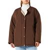 Wrangler Giacca Sherpa Reversibile, Carafe Brown, XXL Donna