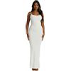 Kxydlww Vestito Donna Elegante Senza Maniche Aderente Abito Lungo Sexy Senza Spalline Tubino Bodycon Maxi Vestito Elasticizzato Abiti da Cocktail per Cerimonie Festa Discoteca Party Club Casual