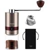 vevouk Vevok Chef Macinino da Caffè Manuale con 6 Regolazioni Esterne per Espresso a French Press, Macina in Acciaio Inossidabile Conico, Ideale per Casa, Ufficio o Viaggi, Oro Rosa