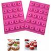 Firavggu 2 mini stampi in silicone per gugelhupf in 20 capacità, piccoli stampi per torte, muffin, brownie budino (rosa scuro)