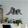 Wallity Hanah Home Elegante accessorio decorativo da parete in metallo, nero, 33 x 70 cm, 100% metallo, spessore 1,5 mm, leggero e facile da appendere, perfetto per decorazioni moderne