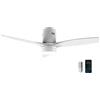Cecotec Ventilatore da soffitto con luce e Wifi EnergySilence Aero 5600 White Aqua Connected. 40 W, 52 con 3 pale, telecomando, Adatto per uso esterno, modalità winter-summer, timer
