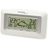 techno line technoline WD 1080 - Sveglia radiocontrollata (Orologio Mondiale e Display LED), Colore: Bianco/Argento