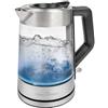 Profi Cook Bollitore ProfiCook® con illuminazione colorata e capacità di 1,7 litri, bollitore in vetro con illuminazione del serbatoio dell'acqua in funzione della temperatura, 2200W - PC-WKS 1190 G