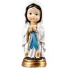 DRW Statuetta Madonna di Lourdes per bambini in resina dipinta a mano 4x4x8 cm