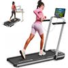 Mobvoi Home Treadmill SE Tapis Roulant AI Intelligente Elettrico 1-12km/h Pieghevole 3 in 1 Tappetino da Passeggio Portatile Compatto da 2,5 HP con Display LED Telecomando TicSports APP 120 kg Nero