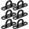 Puerhuaci Placca Occhiello M6 6 Pezzi Acciaio Inox, Ganci Muro, Piastre Copertura, Tende Sole