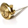 Generic Forniture di sicurezza del Regno Unito, serratura a cilindro di ricambio per cerchione, fornita con 3 chiavi. Set di chiavi per serrature Nightlatch, in ottone
