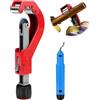 VAIAV Tagliatubi da 14 a 65 mm, tagliatubi in rame, tagliatubi con sbavatrice per plastica, acciaio inox sottile, acciaio, alluminio (rosso)
