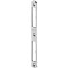 Gedotec Lamiera di chiusura in acciaio inox, 1 pezzo, lamiera di chiusura per porte di ingresso, lamiera piatta DIN sinistra e destra, ristrutturazione per telai in legno, battuta in metallo