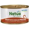 Natua Cat Natural in Broth - Pollo (Petto e Coscia) con Fegatini - 85 gr