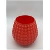 NON SOLO PELTRO VASO IN VETRO COLORATO CON 3 TULIPANI BIANCHI H 15 CM CORALLO