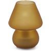 Enzo De Gasperi EDG Enzo De Gasperi Lampada da Tavolo Abat Jour Usb Satinata Ambra d.12 h.15