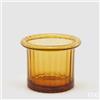 Enzo De Gasperi Edg Enzo De Gasperi Vaso vetro Pillar con bordo arrotondato 16x18.5 ambra