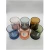 GALBIATI TIMBRO SET 6 PZ BICCHIERI ACQUA COLORI ASSORTITI