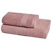 ZUCCHI Solotuo - Set Asciugamani Da Bagno Viso e Bidet, Spugna di Cotone 560 gr Coppia Asciugamani da Bagno Grande con Ospite - Damasco 1182