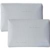 Home Tresor Coprimaterasso Ioni d'Argento, Proteggi Materasso Fibra Argento Silver Traspirante Anallergico Protezione Antibatterica, 100% Poliestere, Bianco - Coppia Federe cm. 50x80