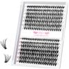 PRO LASHBEAUTY 280Pcs Ciglia Finte Extension Ciglia Estensione Ciglia Individuali Ciuffi Ciglia Cluster Ciglia Singole 30+40-D-9-15mix
