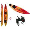 Rainbow Canoa Rigida Orca Expedition Fishing + carrellino RAINBOW