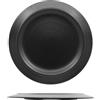 ARIANE FINE PORCELAIN Kama nero matt piatto piano cm 31 allumina (minimo 6 pezzi)