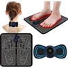 Erysin Massaggiatore Piedi, EMS Elettrico Portatile per la Circolazione Sanguigna e il Sollievo dal Dolore Muscolare Elettrostimolatore per Addominali Glutei Braccia Gambe Uomo Donna