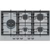Bosch Piano Cottura a Gas 5 Fuochi 75 cm con Griglia in Ghisa Flameselect colore Inox - PCS7A5I90