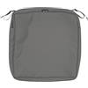 Classic Accessories Unbekannt Classic Accessories Montlake Water-Resistant 21 x 21 x 3 pollici Patio Seat Cushion Slip Cover, Light Charcoal Grey