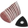 Eujgoov 101pc Set di Levigatura Carta Vetrata Triangolare per Taglierina Oscillante Multiutensile Fein