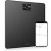 Withings Body - Bilancia Intelligente Wi-Fi con Monitoraggio dell'IMC, Pesapersone Digitale da Bagno e Sincronizzazione con l'App tramite Bluetooth o Wi-Fi, Nero